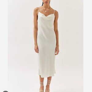 Urban Outfitters Cowl Neck Midi Slip Dress Medium